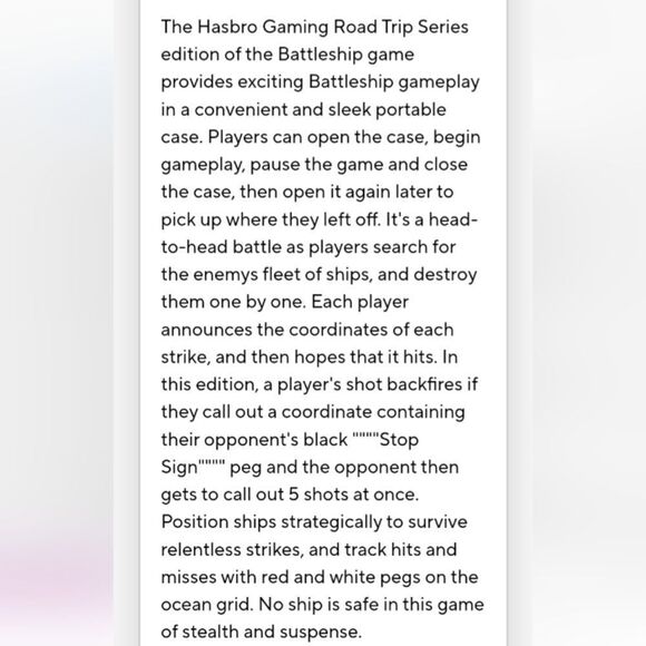 Hasbro Battleship Portable Game New! - Picture 3 of 6